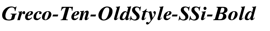 Greco Ten OldStyle SSi Bold.ttf