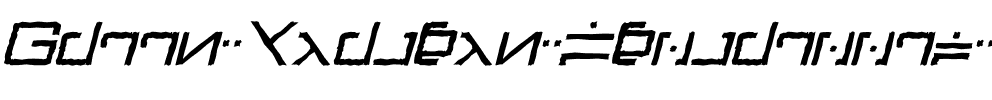 Green Martian Distressed Italic.ttf