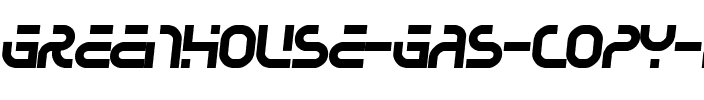 Greenhouse gas Regular.ttf