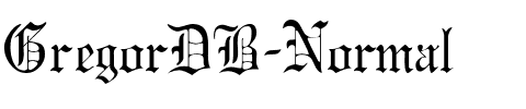 GregorDB Normal.ttf