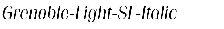 Grenoble Light SF Italic.ttf