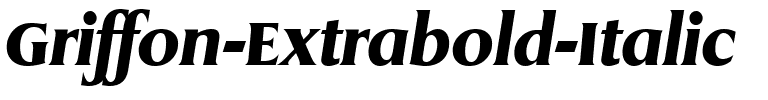 Griffon Extrabold Italic.ttf