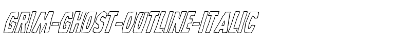 Grim Ghost Outline Italic Italic.ttf