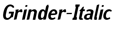 Grinder Italic.ttf