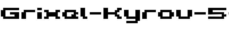 Grixel Kyrou 5 Wide Bold Regular.ttf