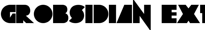 Grobsidian ExtBlk ExtraBlack.ttf