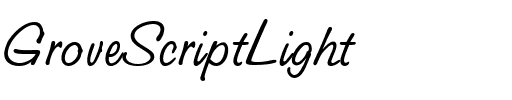 GroveScriptLight Roman.ttf