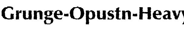 Grunge Opustn Heavy Regular.ttf