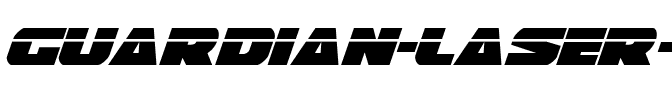 Guardian Laser Italic Italic.ttf