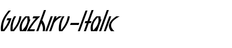 Guazhiru Italic.ttf