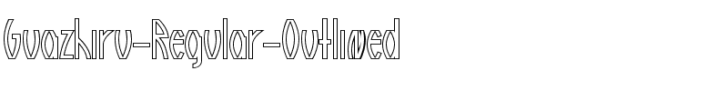 Guazhiru Regular Outlined Regular.otf