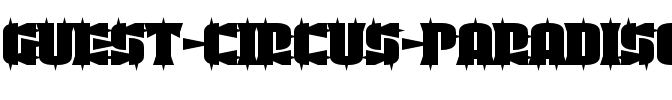 Guest Circus Paradiso Regular.otf