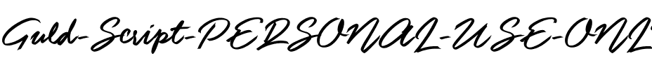 Guld Script PERSONAL USE ONLY Regular.ttf