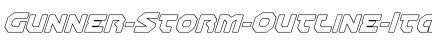 Gunner Storm Outline Italic Italic.ttf