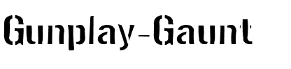 Gunplay Gaunt Regular.ttf