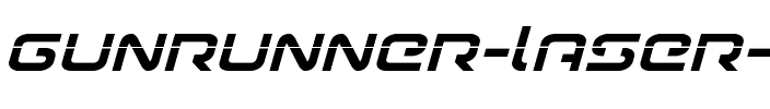 Gunrunner Laser Italic Italic.ttf