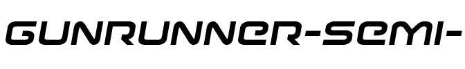 Gunrunner Semi-Italic Semi-Italic.ttf