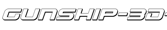 Gunship 3D Italic Italic.ttf