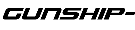 Gunship Italic Italic.ttf