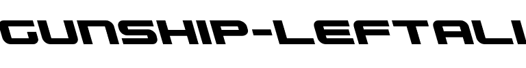 Gunship Leftalic Italic.ttf