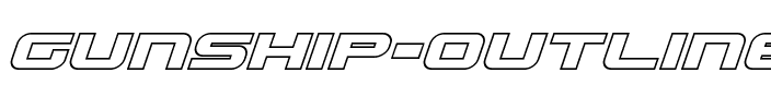 Gunship Outline Italic Outline Italic.ttf