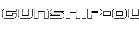 Gunship Outline Outline.ttf