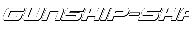 Gunship Shadow Ital Shadow Ital.ttf