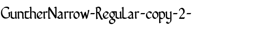 GuntherNarrow Normal.ttf