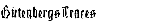 GutenbergsTraces Regular.ttf