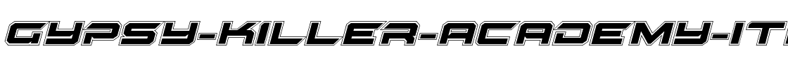 Gypsy Killer Academy Italic Italic.ttf