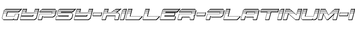Gypsy Killer Platinum Italic Italic.ttf