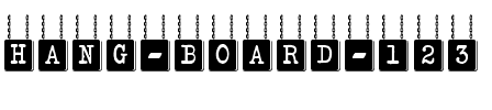 HANG BOARD 123 Regular.ttf