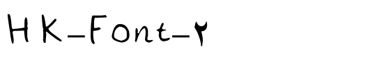 HK Font-2 HK Font-2.ttf
