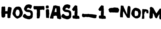 HOSTIAS1.1 Regular.otf