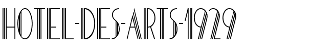 HOTEL DES ARTS 1929 Regular.ttf