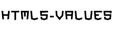 HTML5 Values Regular.ttf