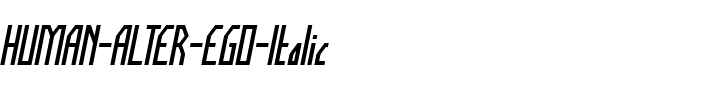 HUMAN ALTER EGO Italique.ttf