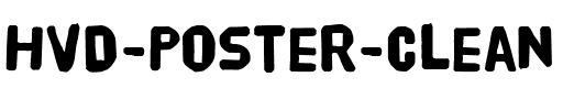 HVD Poster Clean Regular.ttf
