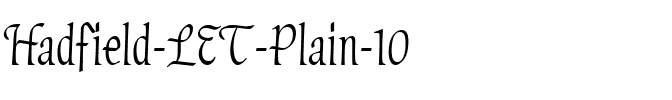Hadfield LET Plain.ttf