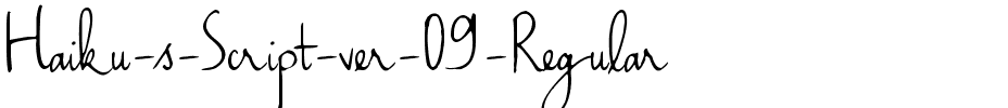 Haiku’s Script v.09 Regular.ttf