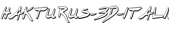 Hakturus 3D Italic Italic.ttf