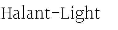 Halant Light Regular.ttf