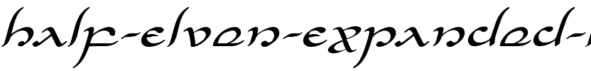 Half-Elven Expanded Italic Expanded Italic.ttf