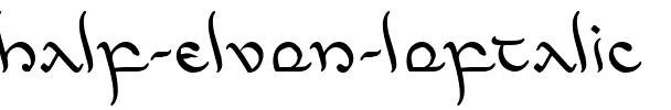 Half-Elven Leftalic Italic.ttf