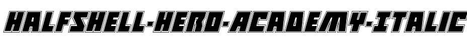 Halfshell Hero Academy Italic Italic.ttf