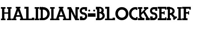 Halidians Blockserif Regular.ttf