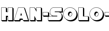Han Solo 3D Regular.ttf