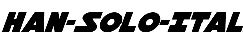 Han Solo Italic Italic.ttf