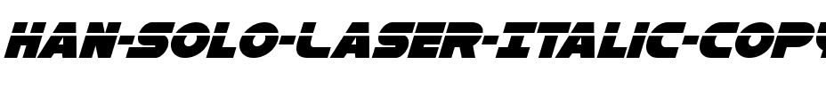 Han Solo Laser Italic Regular.ttf