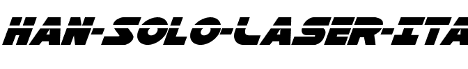Han Solo Laser Italic Laser Italic.ttf